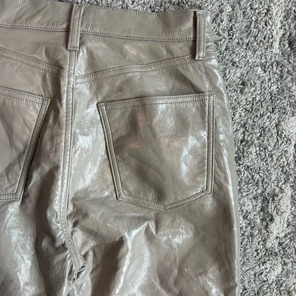 Agolde Two Tone 90s Leather Pants straight leg - Picture 12 of 15